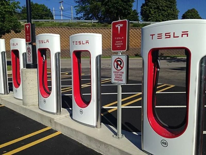 Superchargeurs Tesla.